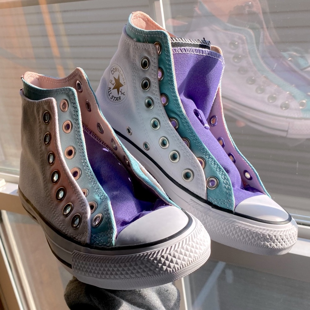 pastel double-layer converse